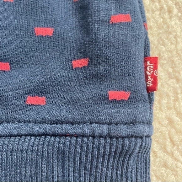 Levi’s Youth Unisex Blue Crewneck Long Sleeves Sweatshirt with Red Logo in XL - Picture 6 of 16
